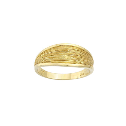 Δαχτυλίδι Σε Κίτρινο Χρυσό 14K Aloro (RI365 - ΖΧ1871)